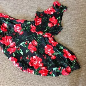 Fit and flare prom/formal floral dress